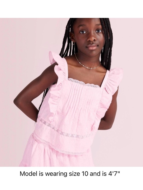 LoveShackFancy Other - NWT LoveShackFancy x Target Girls Rebecca Alouette Embroidery Ruffle Top Size 10